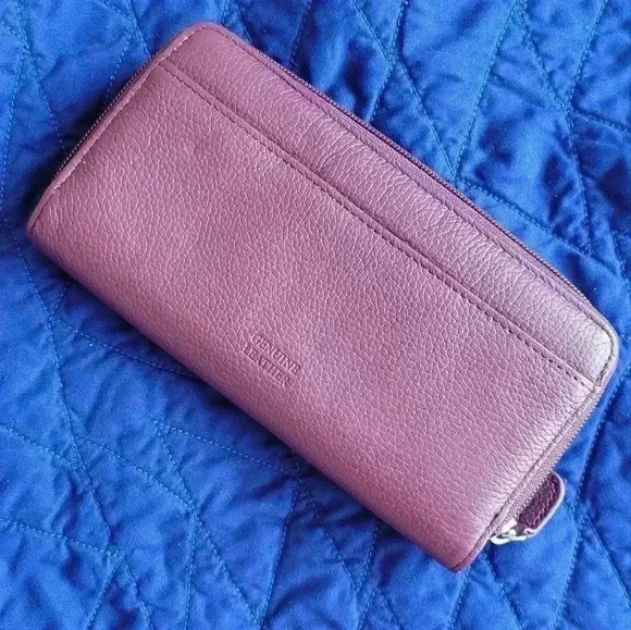 Giani Bernini Softy pebbled Leather Organizational all in one Wallet burgundy - Picture 6 of 10